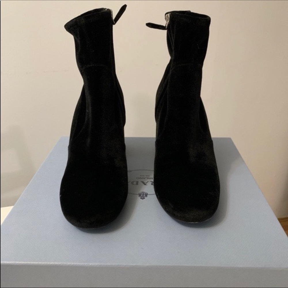 Prada Velvet Boots